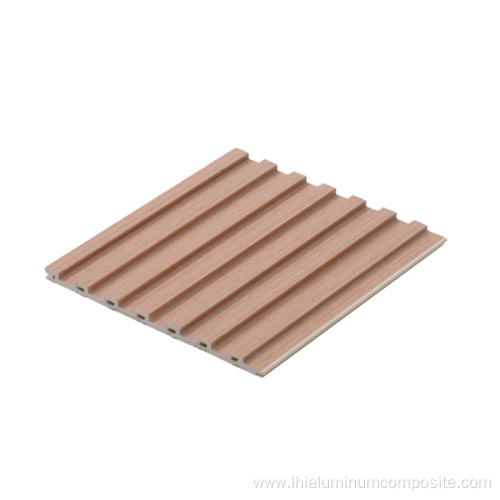 Decorative Slatted Wood Plastic Composite Panel